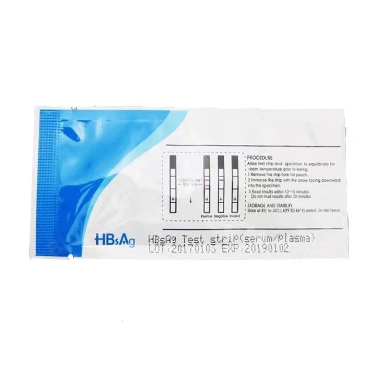 CE معتمد HBsAg Hepis B Surface Antigen Rapid Test Kit شريط