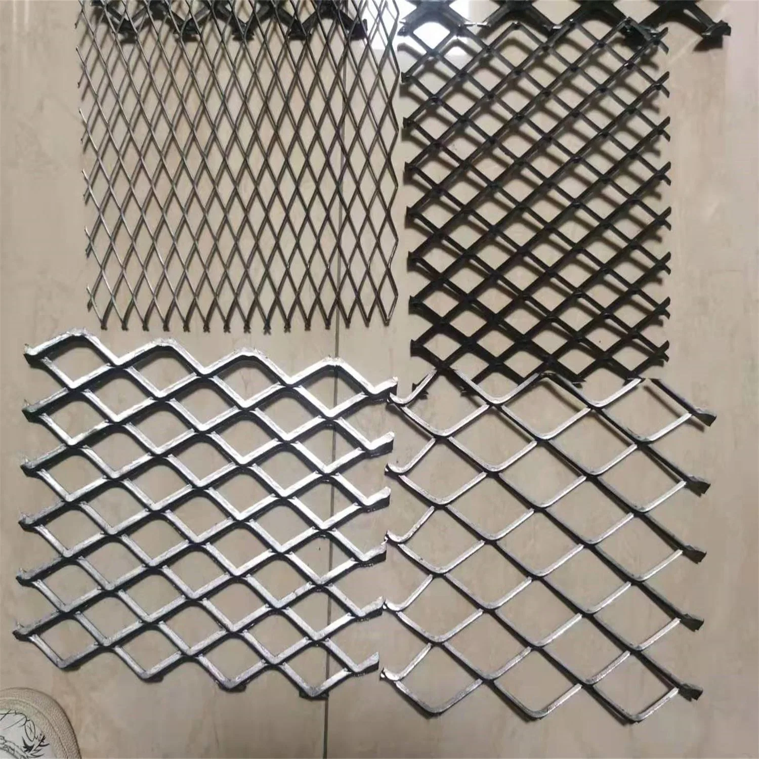 Diamond Shaped Expanded Metal Mesh for Skyscraper Decorative Metal Wall