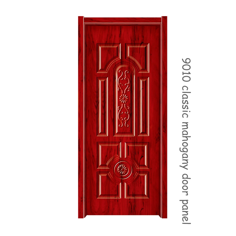 Classic Mahogany Door Panel Melamine Door Skin 07 Red 2150*920*3