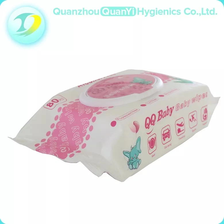 OEM/ODM Customized Biodegradable Antibacter Unscented Disposable Non-Woven Fabric Bbysec ABC Baby Wet Wipes Wet Wipes Pet Wipes