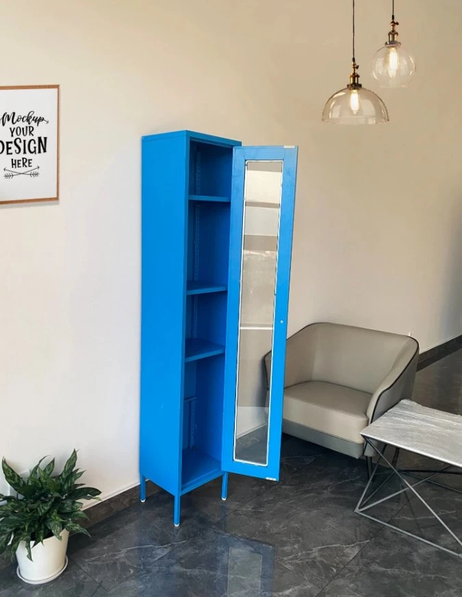 Синий школы раздвижной шкаф с зеркалом мебель с одной спальней современные спальни шкафы