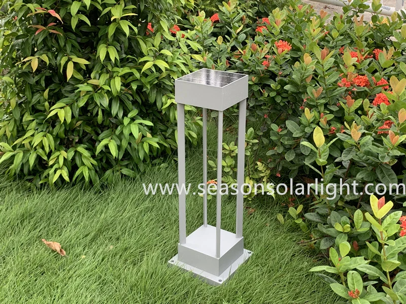 Bright LED Light Lamp Outdoor Garden Decoration Lighting Smart Solar Bollard Light with Solar Panel