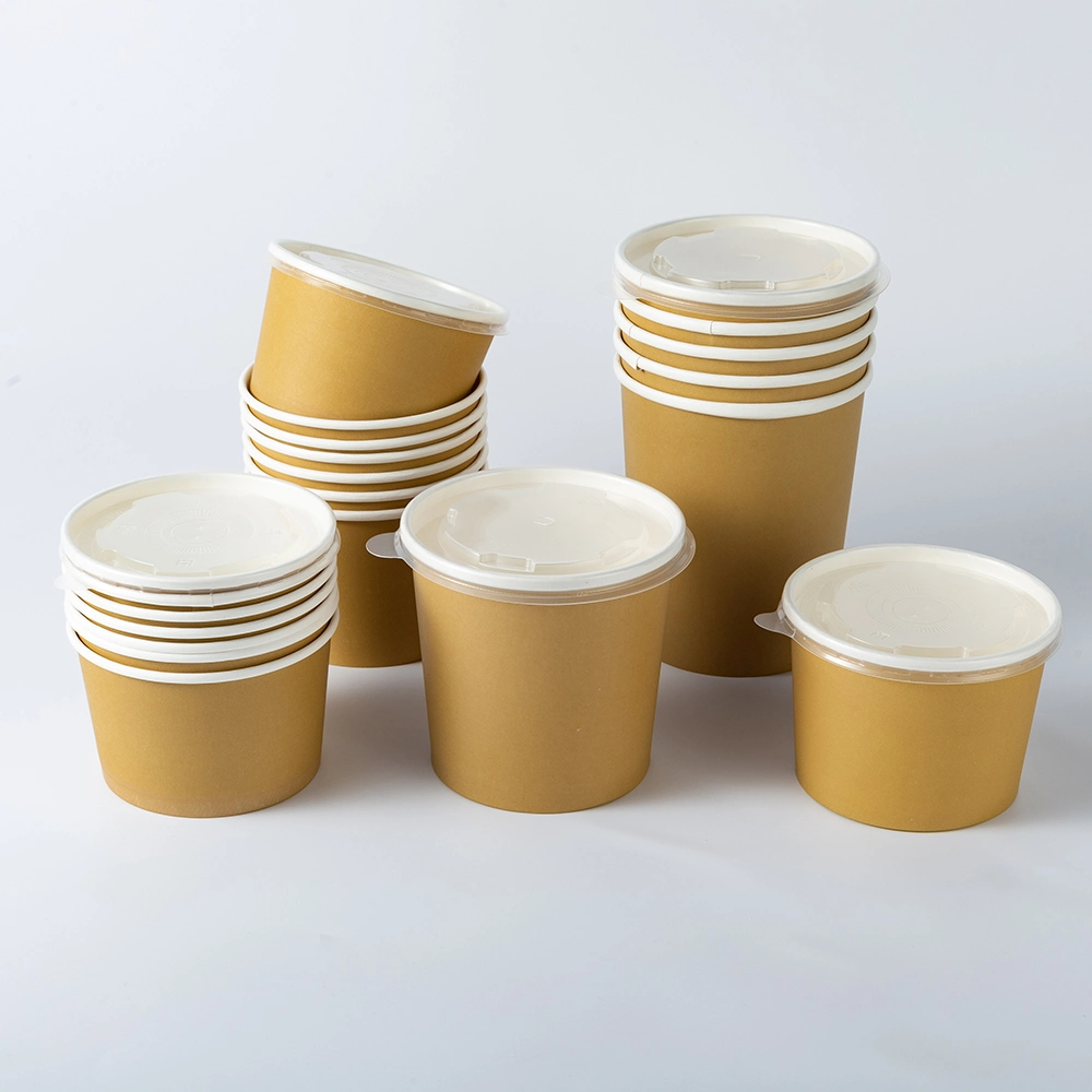 Good Price Eco-Friendly Disposable Biodegradable Packaging Paper Container Soup Cup