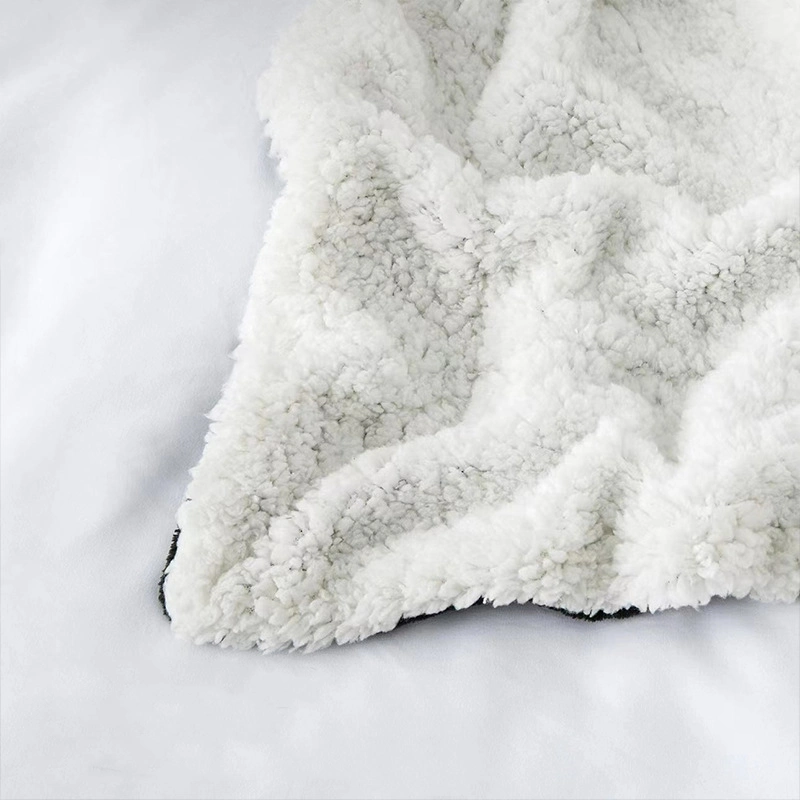 Sherpa Lamb Samt Composite Decke Plus Samt Verdickte Schlafzimmer Decke Bettüberwurf Büro-Nap-Decke