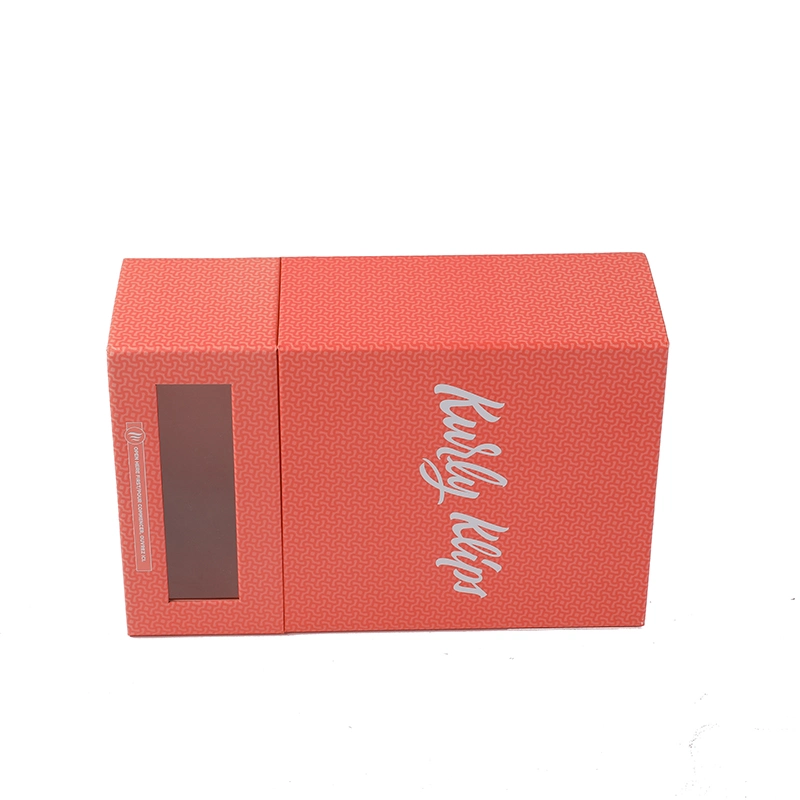 Factory Cosmetics Recyclable Nail Corrugated Wig Paper Box for Online Store