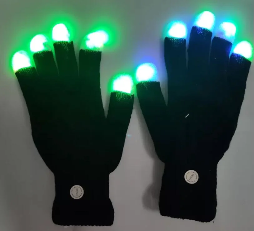 Los adultos iluminado LED Halloween guantes para Regalos y artesanías