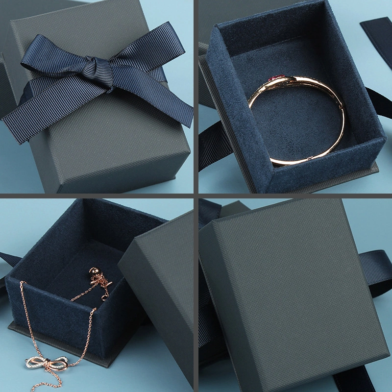 Story Shopping Jewellery Ribbon Gift Paper Cardboard Luxury Packaging Jewelry Box