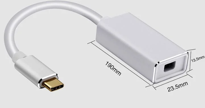 USB 3.1 ساخن من النوع C إلى Mini DisplayPort DP أنثى كبل محول عالي الوضوح بدقة 4K 1080p