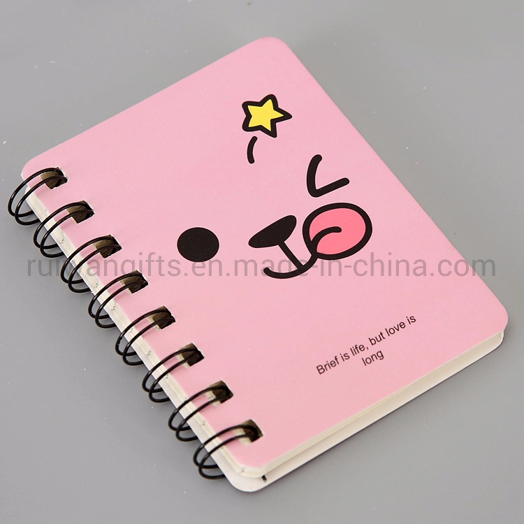 Wholesale Cute Mini Coil Spiral Notebook 8X10.5cm