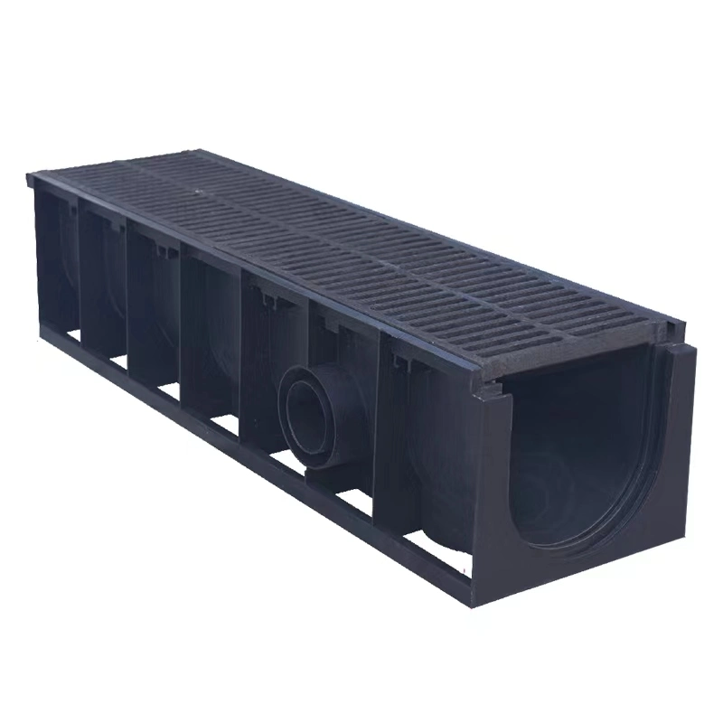 Polymer Plastic U Type Drain Water Drain Channel for Municipal Sewer Systems
