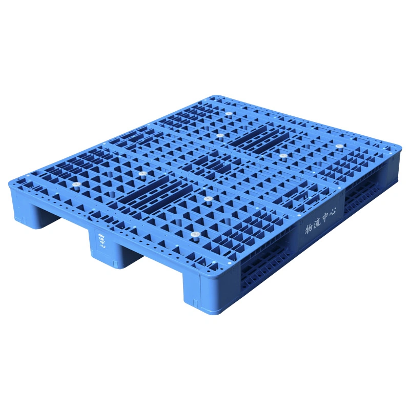 Single Side Flat Deck Plastic Pallet for Transportation Use