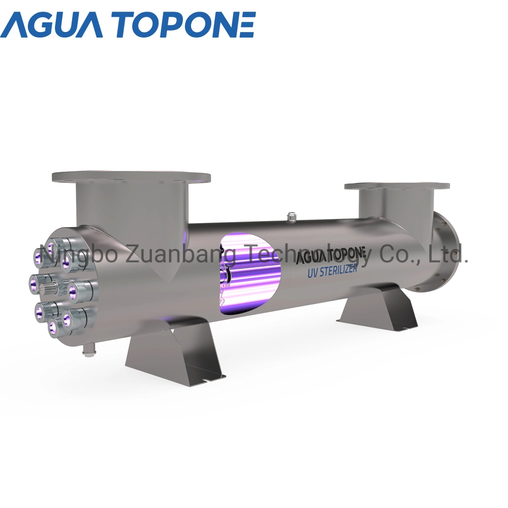 Agua Topone 10 to 500 M3/Hour Auto Wiper Cleaning Ultraviolet Sterilizer for Water Purifying