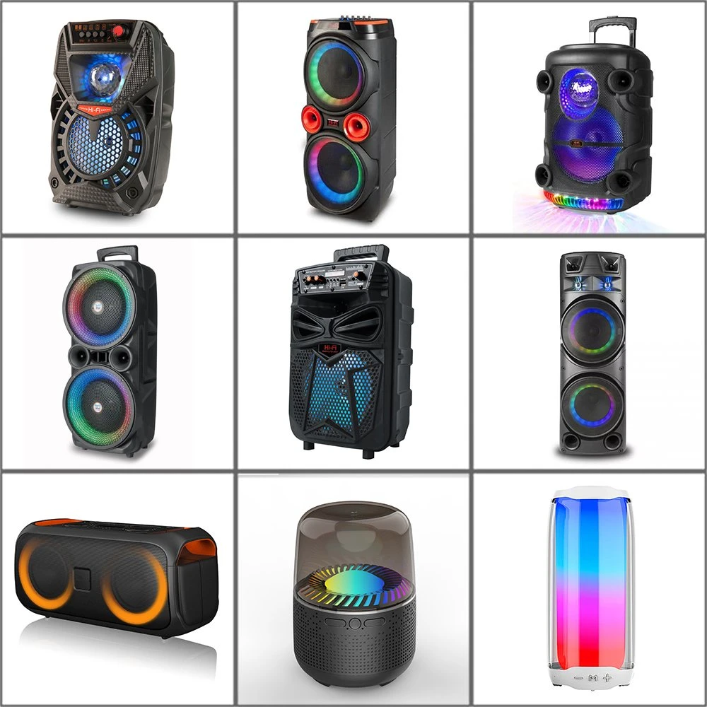 Customizable Drawbar Portable Outdoor Speaker Professional Bluetooth Speaker with Microphone Storage