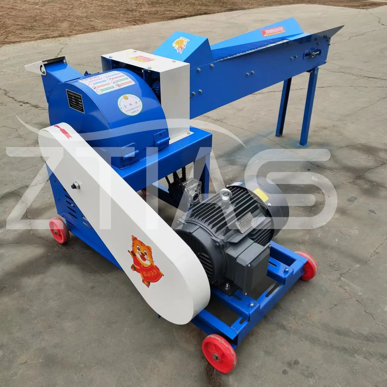 Grass Kneading Mill, Commercial Fresh Forage, Ultra-Fine Wet Corn Straw Beater, Large Equipment for Green Fodder Breeding