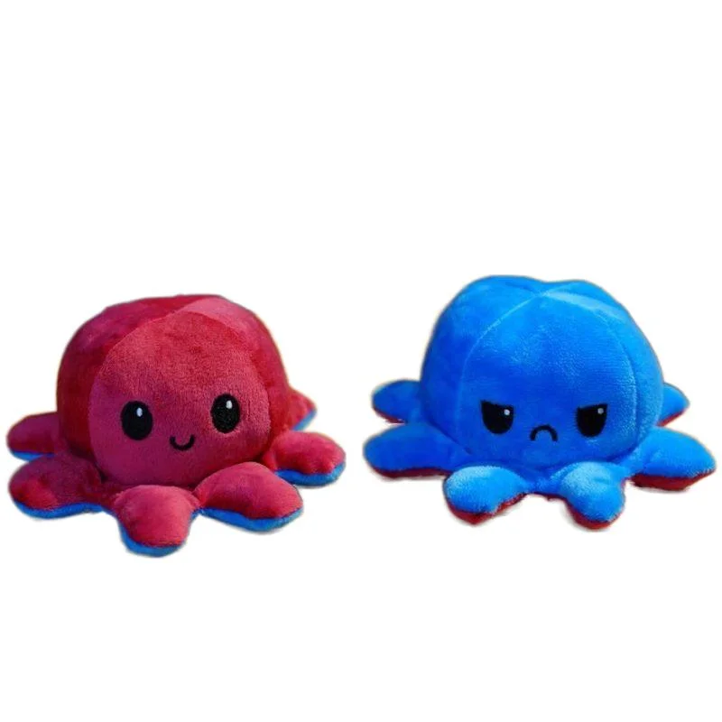 Puch Toy Reversible Flip Octopus peluche peluche peluche peluche animal doux Accueil Accessoires poupée animaux mignons enfants cadeaux bébé Companion