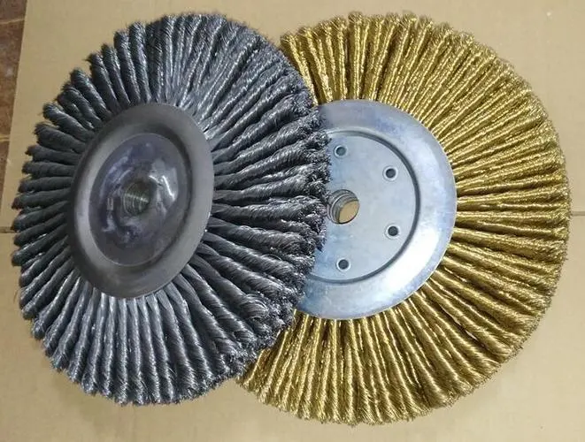 Knotted Circular Metal Wire Brush