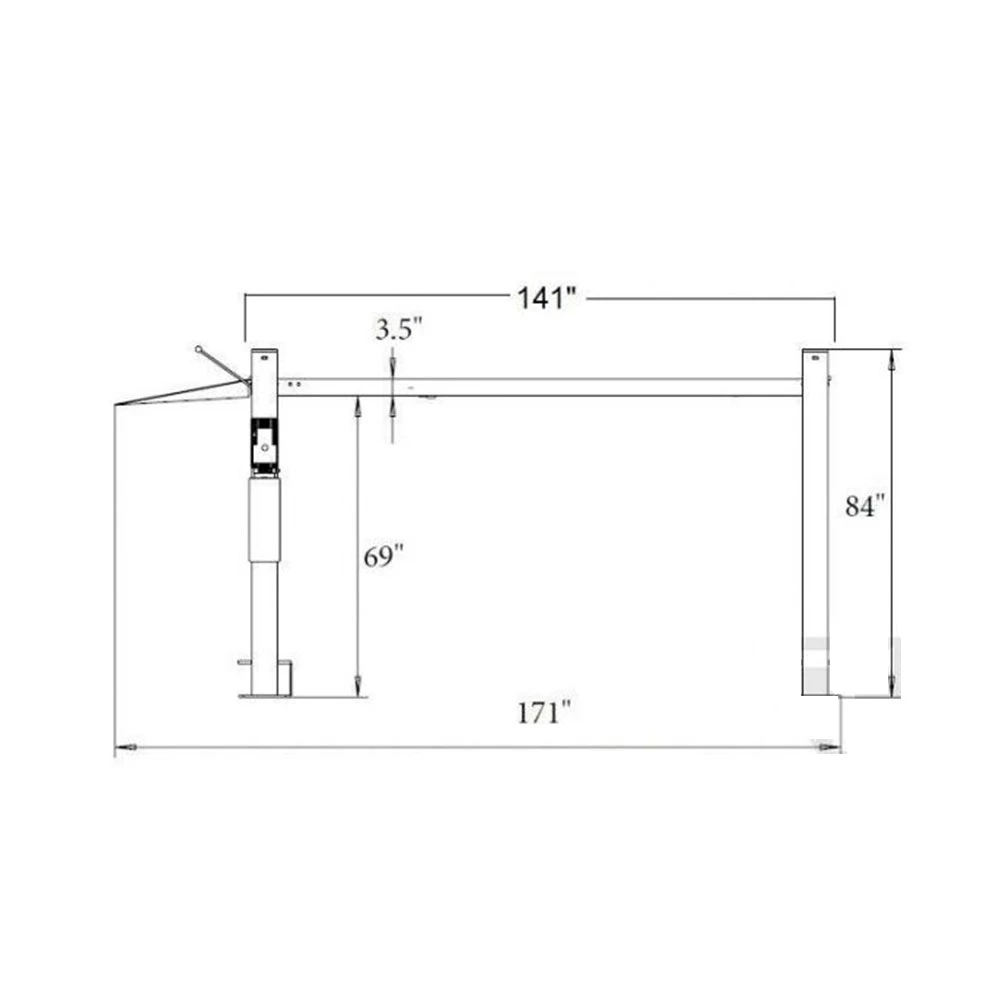 Kit de elevador de carros multifunções 12000 lb 4 Post Hydraulic Car Macaco