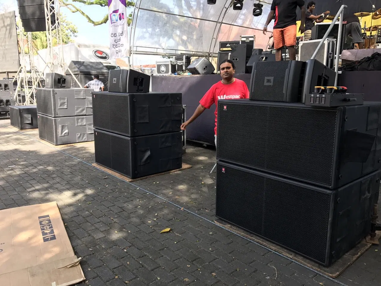 Equipo de audio profesional portátil de altavoces PRO K2 Line Array