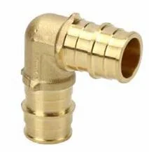 Quick and Easy Brass Fittings Female Elbow with Bracket Brass Elbow for Pex Pipe