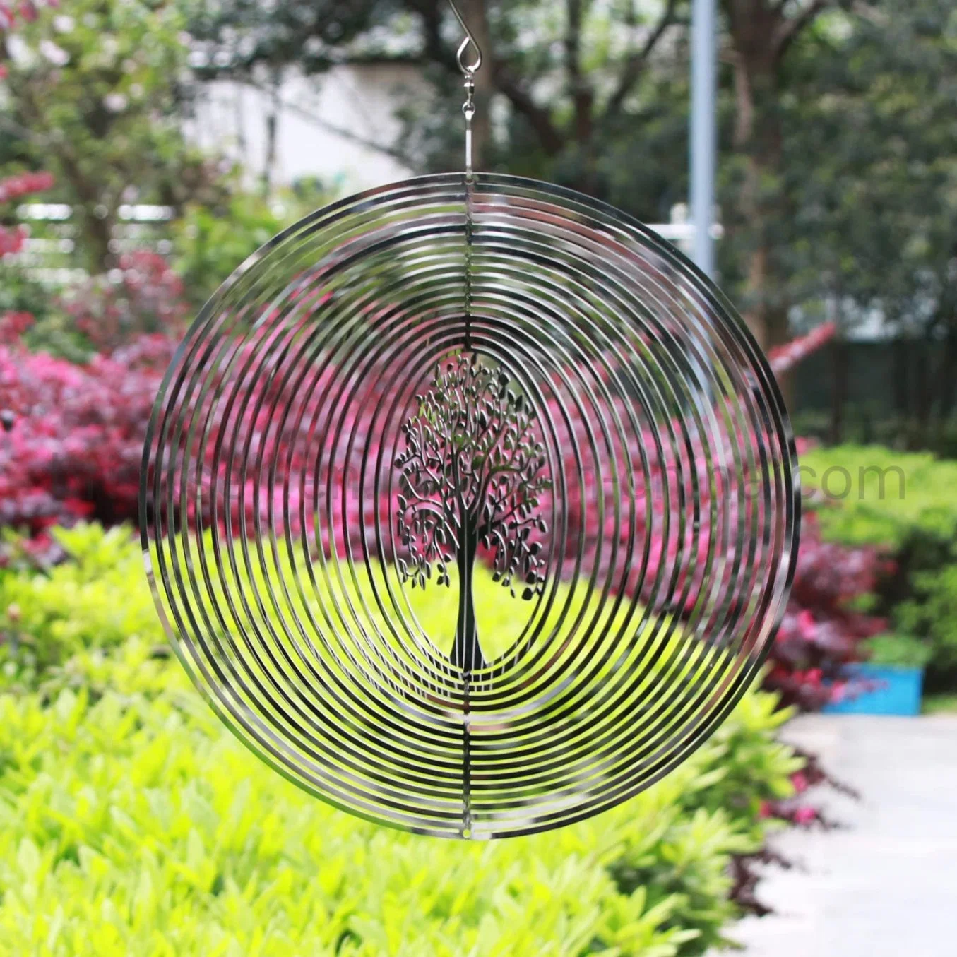 Wind Spinner 3D Stainless Steel Indoor Outdoor 10" Mirrored Stainless Steel