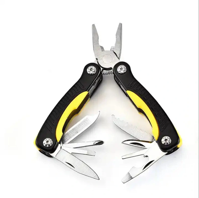 Top Latest Combination Kit Tool Mini Pocket Multi-Function Pliers with Knife Portable Folding Stainless Steel Pliers for Camping Hardware Tool Set