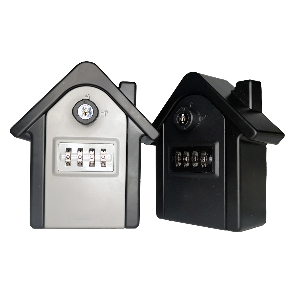 4 Digit Combination Lock and Key Access Car Fob Key Safe Box Wall Mounted House Key Box
