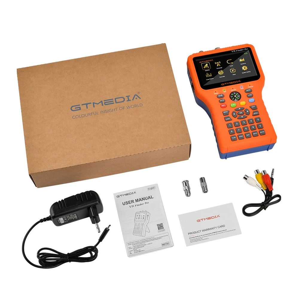 Gtmedia V8 Finder PRO Combo H. 265 DVB S2 S2X T2 recherche de chaînes par satellite