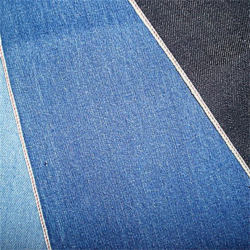 Diseño de puntos de Jacquard Indigo Chambray Textile-Fgtex® -Jardín de telas ecológico