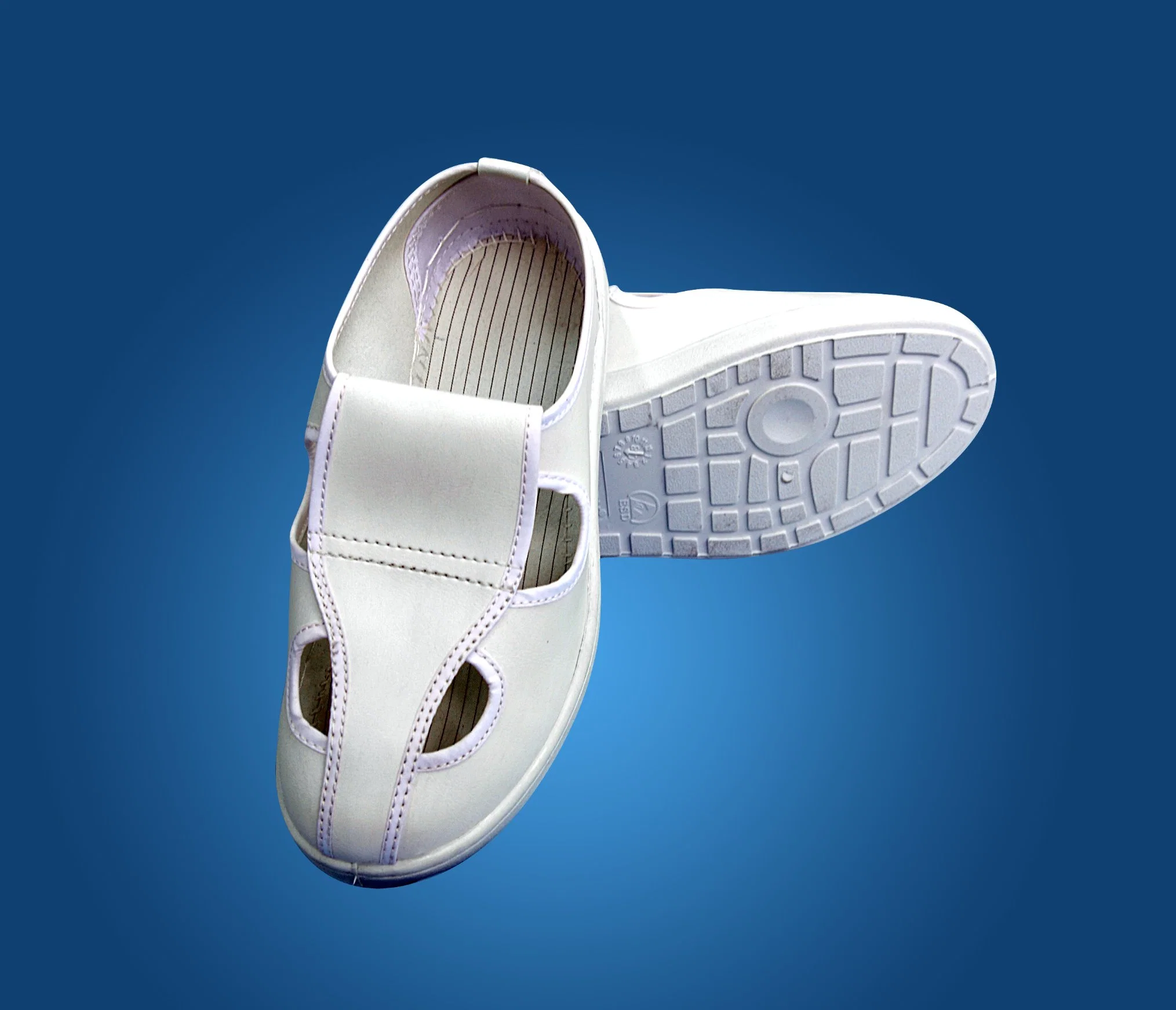 PVC 4-Eyes Antistatic Outsole Fabric Upper ESD Shoe (SI405)