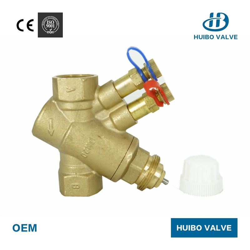 Straight Calibrated Auto Dynamic 3/4''-1''inch Brass Balance Valves