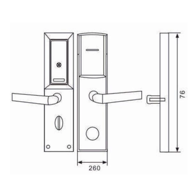 Professional Manufacturer Wholesale/Supplier Key Card Electronic Smart Hotel Door Lock