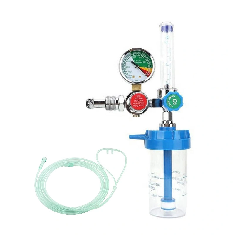 Universal Medical Oxygen Regulator with Nasal Oxygen Tube