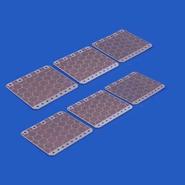 Mo-Mn Metallization Process Metallized 96% 99.6% Alumina Ceramic PCB Board