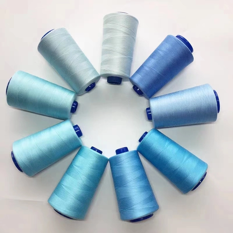 China Wholesale AAA Grade High Tenacity 100% Spun Polyester Yarn 40/2 for Jeans Sewing Thread