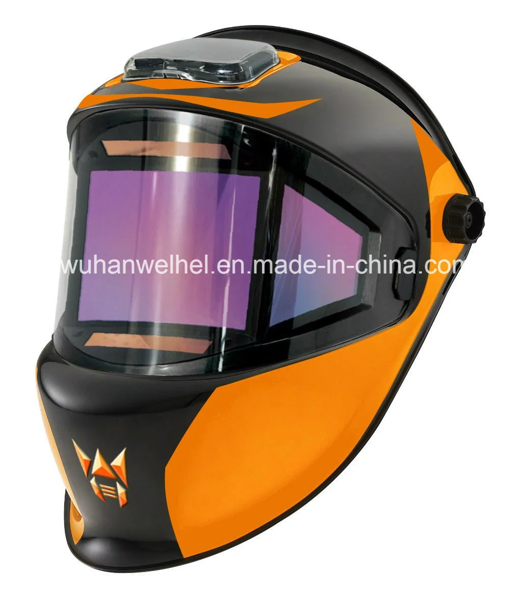 (180 degree side view) Solar Powered TIG/MIG Auto Darkening Automatic Welding Helmet /Grinding Mask