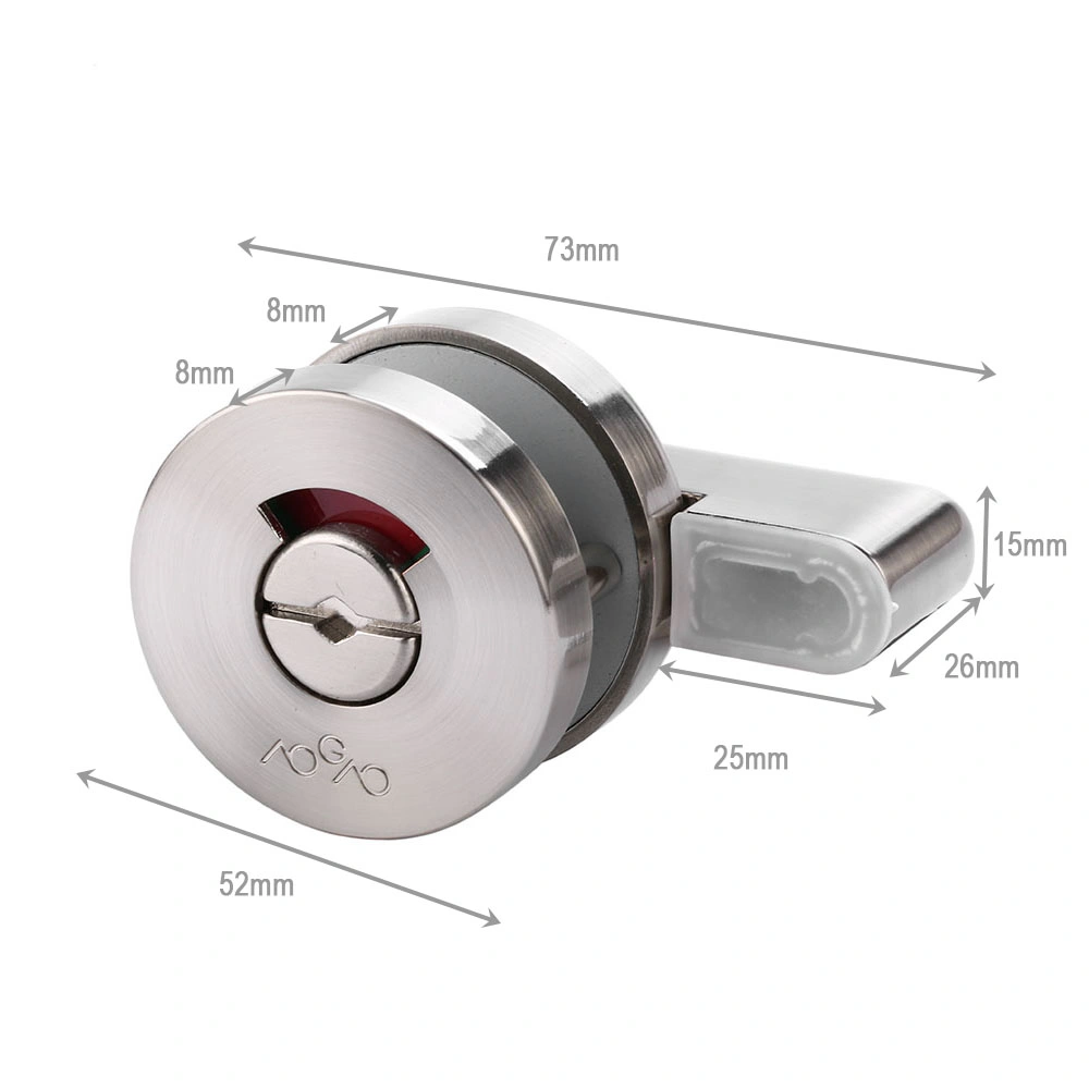 Round Shape Zinc Alloy Stainless Steel Bathroom Door Lock