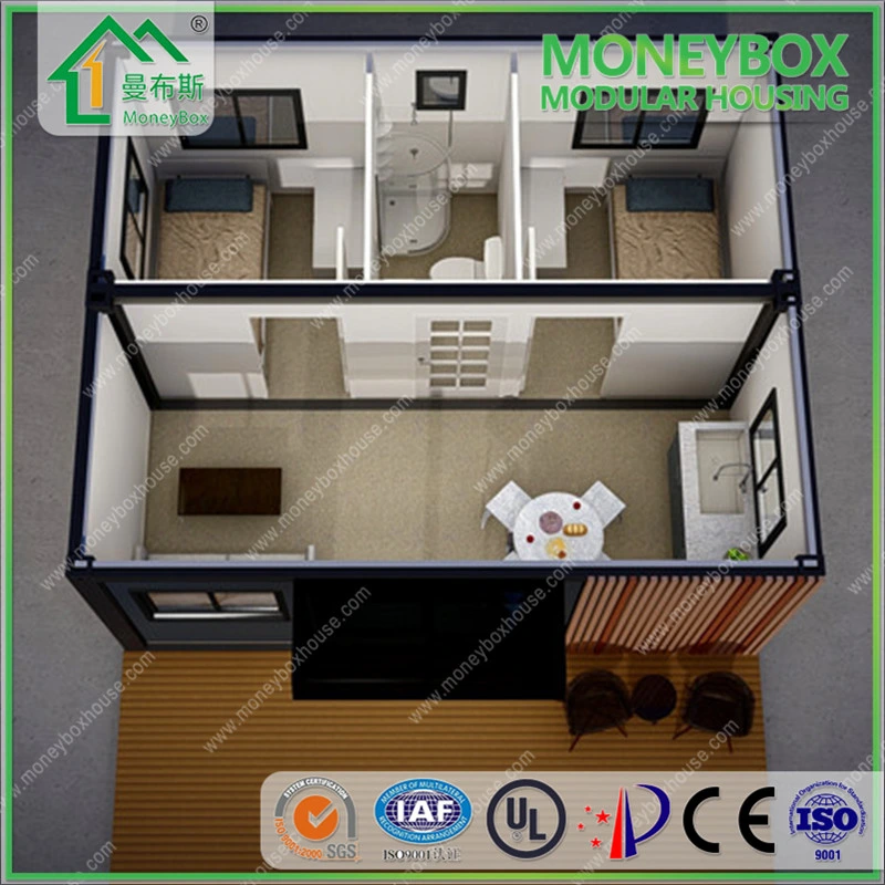 2024 20ft modular pequeño de lujo moderno Prefabricado portátil totalmente amueblado Transporte ligero Living Móvil Móvil Móvil Madera Prefabricados de acero Flat Pack Contenedor de la casa