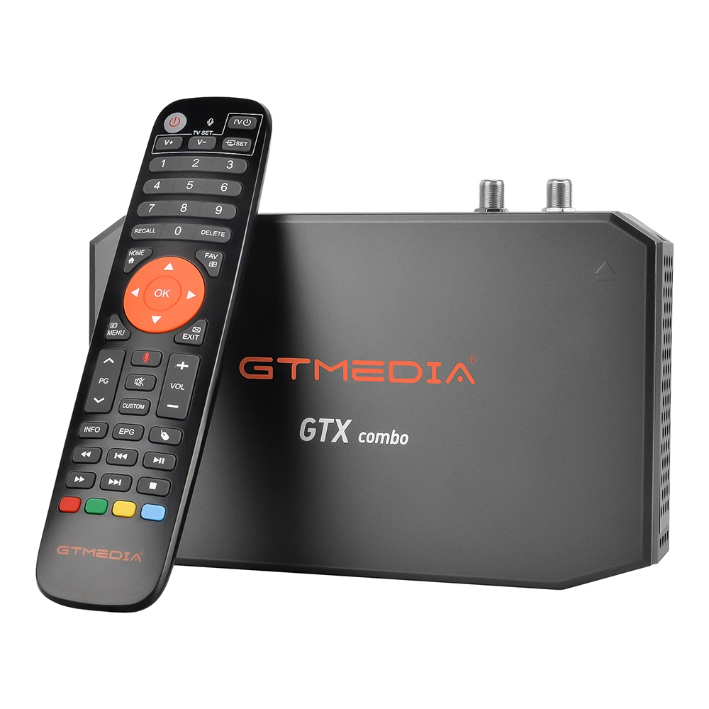 مستقبل تلفزيون Android 9.0 Gtmedia GTX strong Decoder جهاز تلفزيون رقمي DVB S2X T2 بكبل بدقة 4K بوضوح عال كامل IPTV جهاز Tx Combo