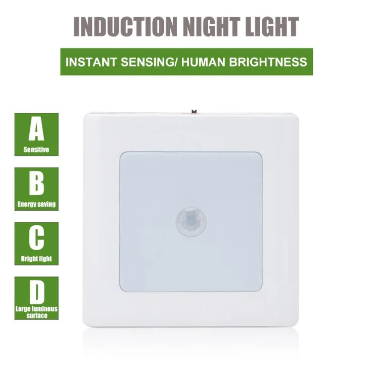 Home Decorative Lighting Battery Powered PIR Sensor Night Lamp Hot Sale LED Under Wardrobe Kitchen Cabinet 3AAA Motion Sensor Light for Night