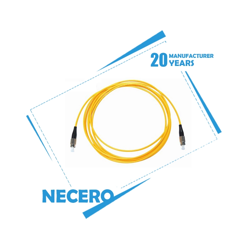 Necero FC PC to FC Upc Single Model 9/125um Simplex 2m 5m 10m 15m 20m Fiber Patch Cord Cable