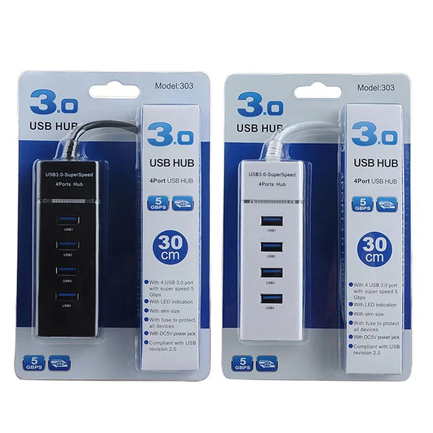 USB Hub Splitter Extender 4-Port 5Gbps USB3,0 Adapter High-Speed Splitter Notebook One-to-Four Extender 3 0 Hub für Windows PC