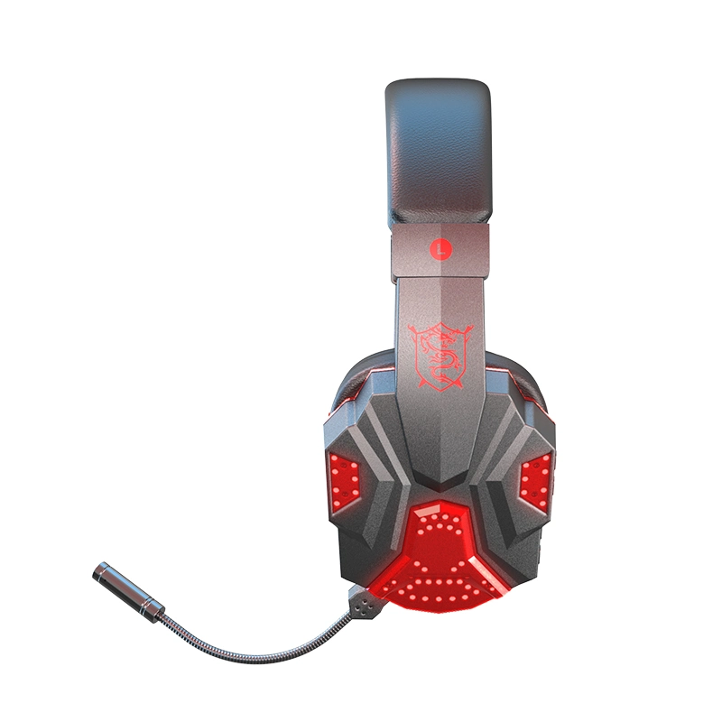 Factory Newest PRO Game Version Bluetooth Headphone with Flash Light and Detachable Boom Mic for Home and Official.