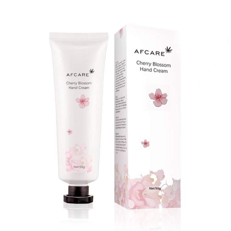 Private Label OEM Mini Natural Organic Whitening Moisturizing Cherry Blossom Hand Cream