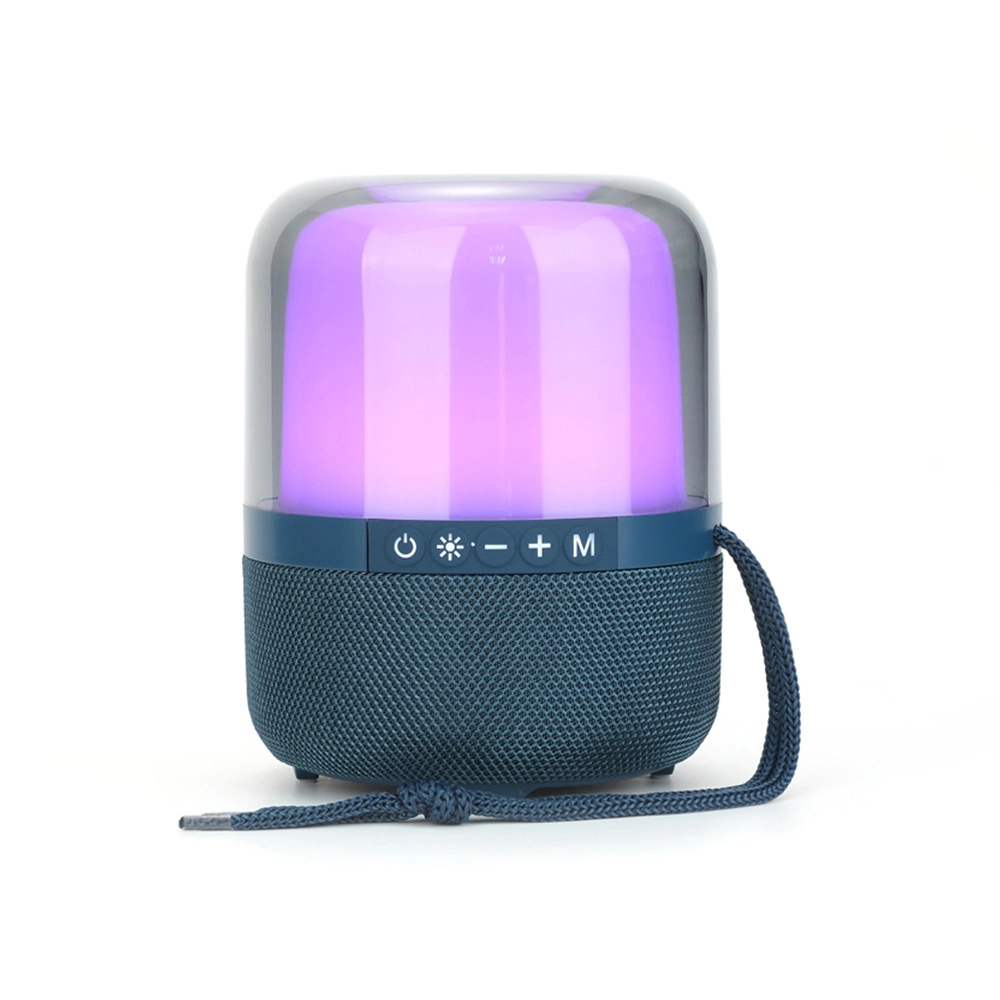 Quality HiFi Stereo Super Bass RGB Flashing Light Super Bass Crystal Case Portable Speaker