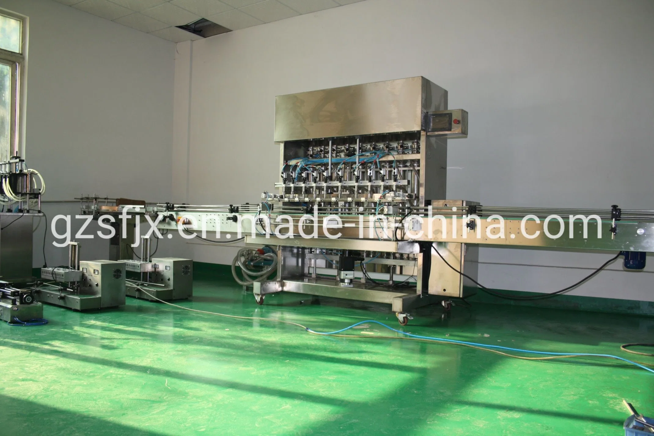 Bleaching Liquid Soap Cleaner Corrosive Filling Capping Labeling Packing Machine