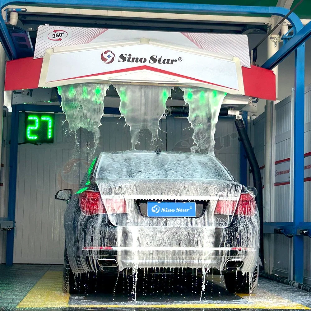 Beste Qualität automatische Touch Free Car Wash Ausrüstung mit 22kw Wasserpumpe für Russland Tankstelle