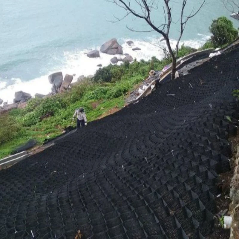 Black Road Gravel Grid geoell HDPE Honeycomb HDPE geoell Prix