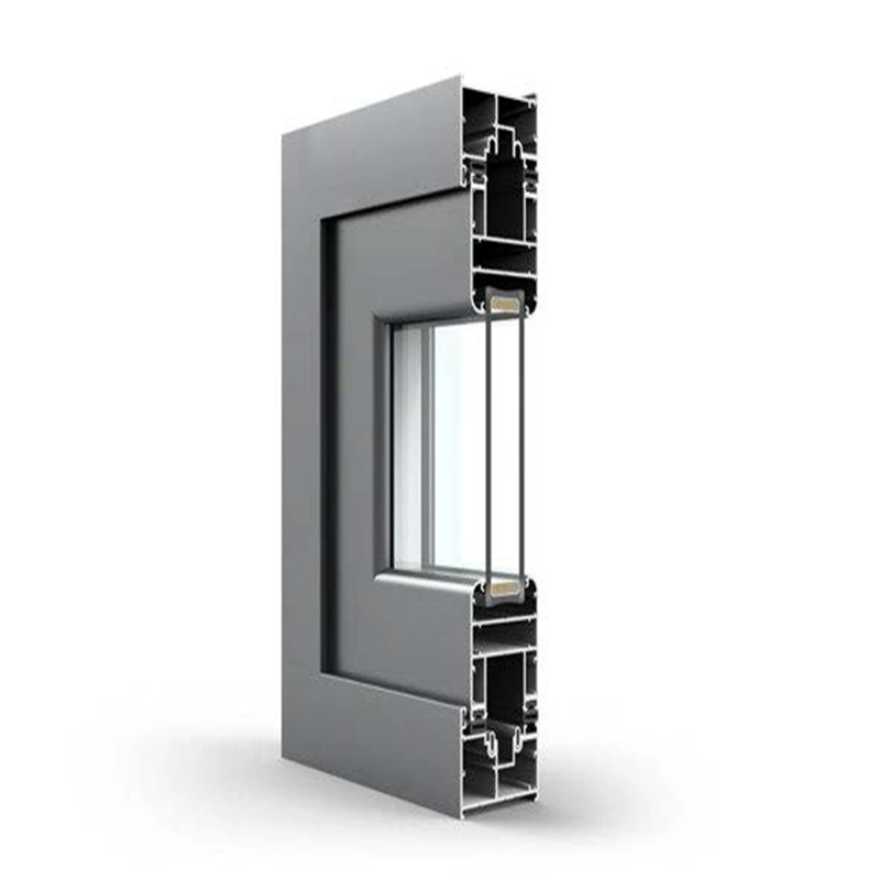 New Design Custom Color Double Glazing Aluminium Door for Shop