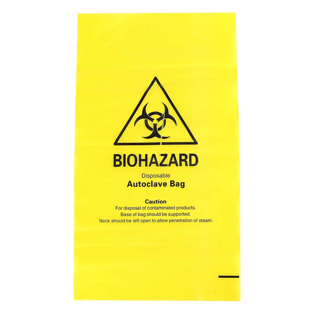 Medical Biohazard Waste Bags Yellow Disposable Plastic Biohazard Garabge Bags