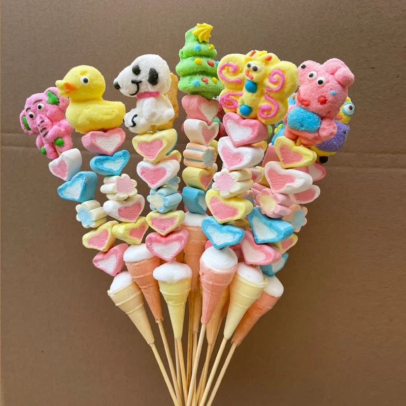 Comida de Snack personalizada Cartoon Marshmallow em forma de animal